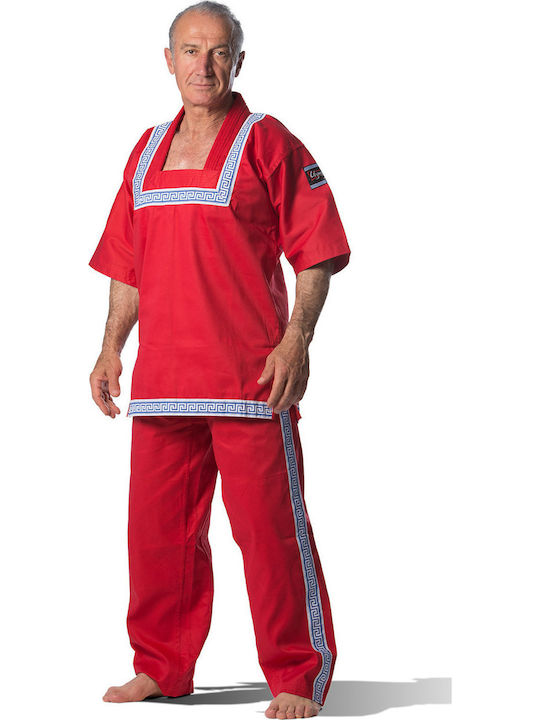 Olympus Sport Pankration Uniform Hellanodikon Ενηλίκων / Παιδική Στολή Παγκρατίου Κόκκινη