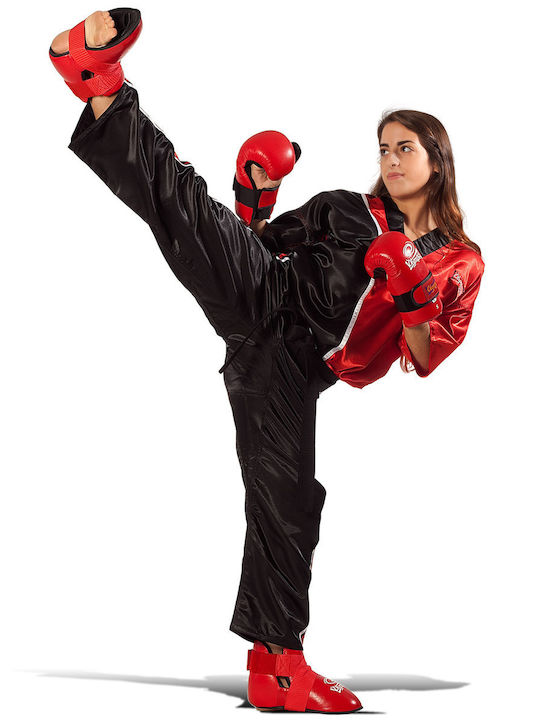 Olympus Sport Team Uniform Ενηλίκων Στολή Kick Boxing Μαύρη