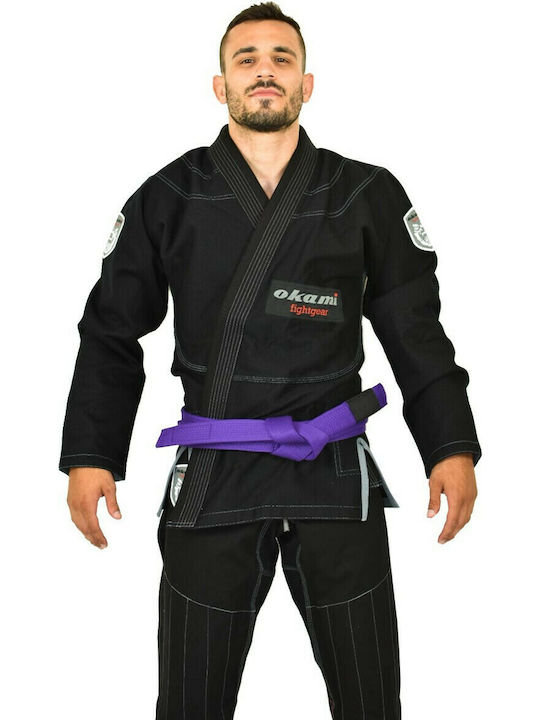 Okami Shield GI Men's Brazilian Jiu Jitsu Uniform Black