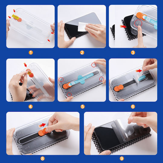 Joyroom Mounting Kit Tempered Glass (iPhone 14 Plus / 13 Pro Max)
