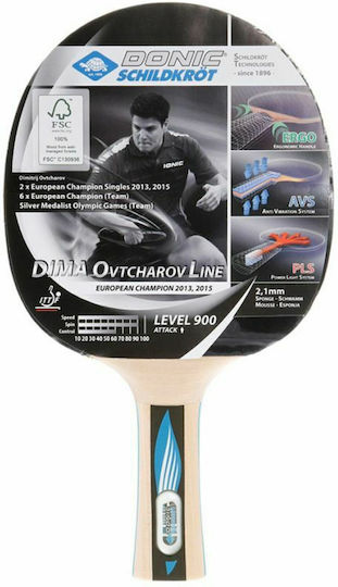Donic Ovtcharov Line 900 Ρακέτα Ping Pong για Παίκτες Αγωνιστικού Επιπέδου