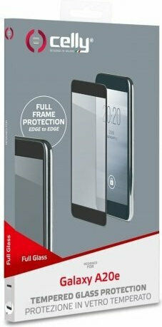 Celly Full Face Tempered Glass (Galaxy A20e)