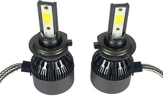 Auto Gs Λάμπες Αυτοκινήτου H7 LED 6000K Ψυχρό Λευκό 12-24V 36W 2τμχ