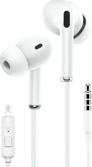 Leewello EJ-025 In-ear Handsfree με Βύσμα USB-C Λευκό
