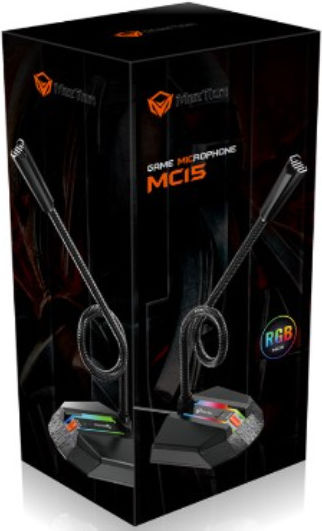 Meetion MT-MC15 Микрофон USB Gooseneck в Черен Цвят