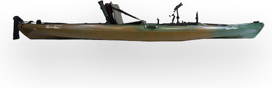 Rainbow Koi Fishing Plastic Sea Kayak 1 Person Multicolour Green