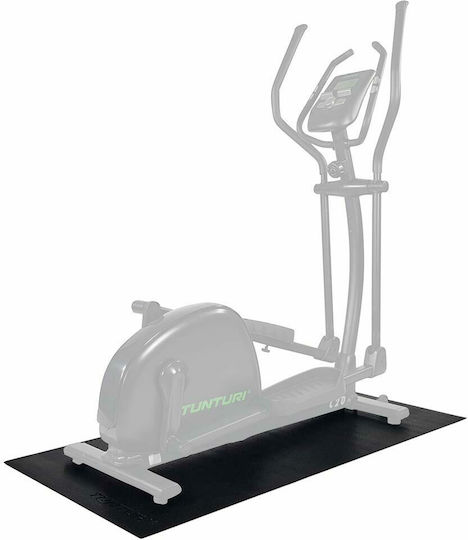 Tunturi Rubber Gym Exercise Equipment Floor Mat Black 160x87x0.4cm