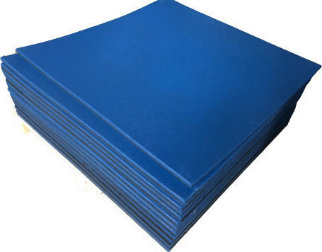 Luxury Fitness Rubber Gym Exercise Equipment Floor Mat Blue 100x100x1.5cm