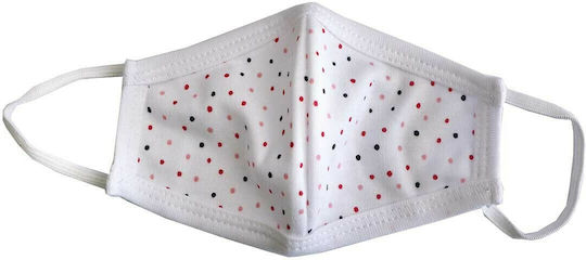 Makoma Children's Cotton Mask Up to 6 Years Protective Mask Fabric Kids up to 6 years old White 1pcs