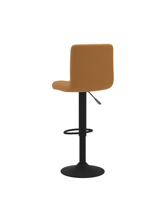 Stool Bar with Back & Adjustable Height Coffee 2pcs 40x47x90-111cm