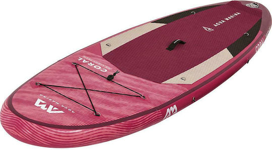 Aqua Marina Coral 10'2" Φουσκωτή Σανίδα SUP με Μήκος 3.1m Ροζ