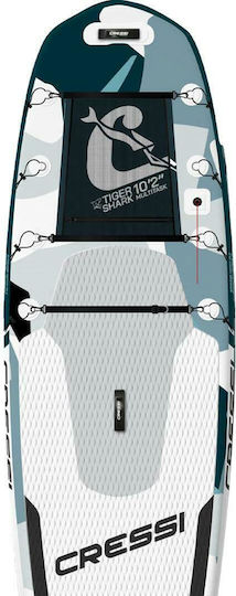 CressiSub Tiger Shark Multitask 10'2'' Inflatable SUP Board with Length 3.1m