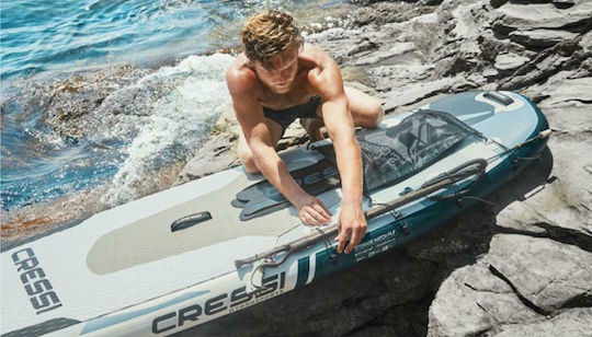 CressiSub Tiger Shark Multitask 10'2'' Inflatable SUP Board with Length 3.1m