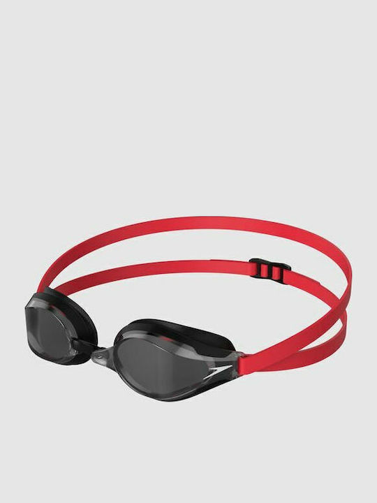 Speedo Fastskin Speedsocket 2 Schwimmbrille Erwachsene mit Antibeschlaggläsern Rot