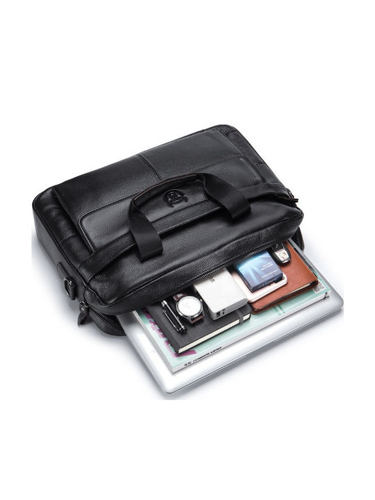GWB-046 Leather Men's Briefcase Black