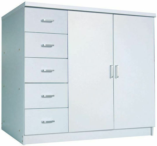 Woodwell Schuhorganisatoren mit 2 Regalen Weiß 120x40x100cm E8376,1