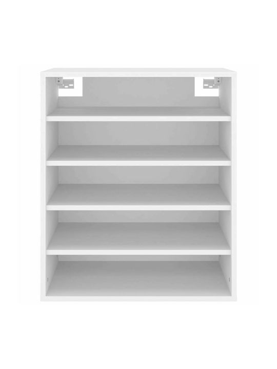 Holz Schuhschrank mit 5 Regalen White L60xW35xH70cm