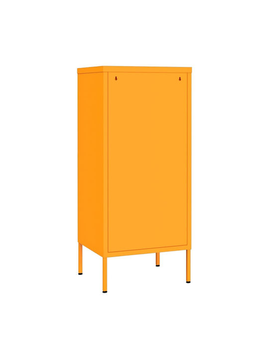 Dulap cu o ușă Metal cu 2 Rafturi Mustard 42.5x35x101.5cm