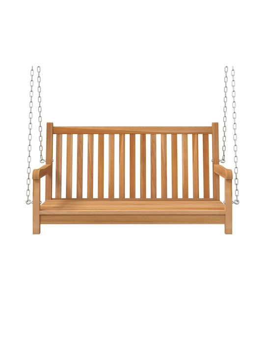 Leagăn suspendat 2 sloturi Lemn Maro L114xL60xH64cm