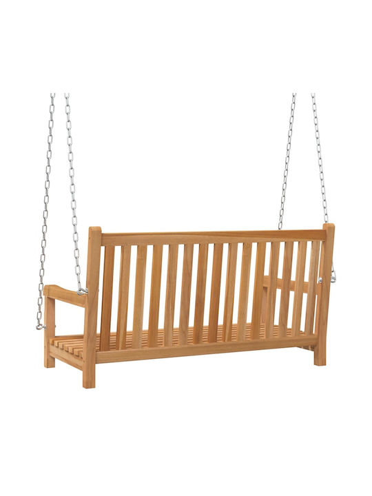 Leagăn suspendat 2 sloturi Lemn Maro L114xL60xH64cm
