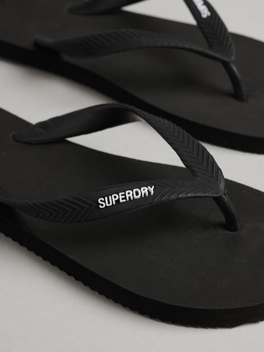 Superdry Ovin Flip Flops σε Μαύρο Χρώμα