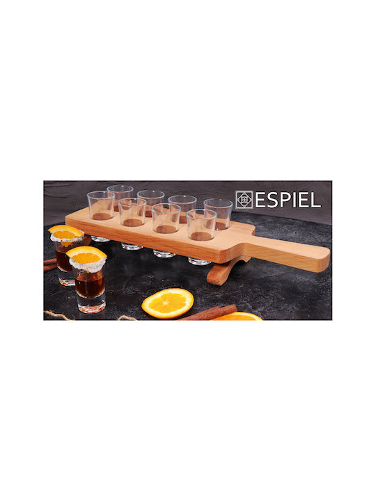 Espiel Set de Pahare Pahar pentru shot din Sticlă 40ml 9buc