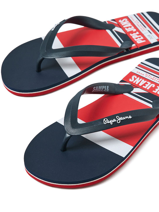 M WHALE 309 Men's Flip Flops Blue