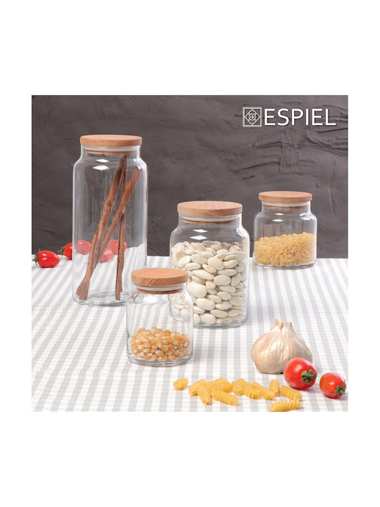 Espiel Vase General Use with Lid Glass 610ml 1pcs