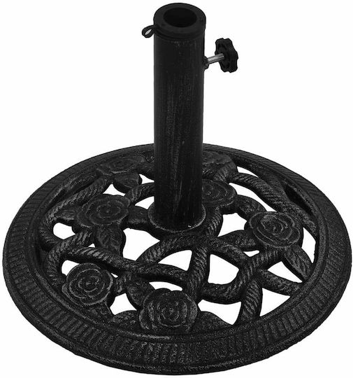 vidaXL Stand de umbrelă din Fontă Negru 40x40x32cm