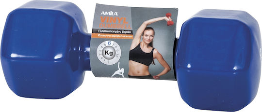 AMILA Dumbbell Hexagon Vinyl 1 x 6.0kg