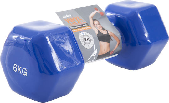 AMILA Dumbbell Hexagon Vinyl 1 x 6.0kg