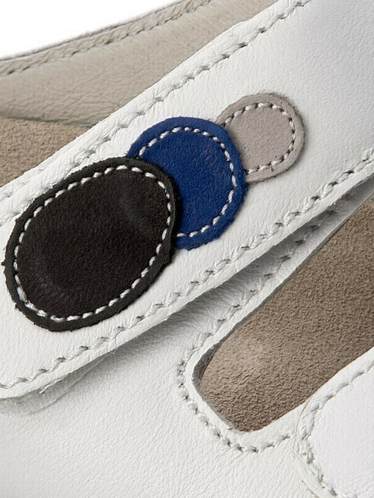 Felia Leather Women's Flat Sandals Anatomic in White Color