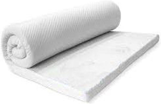 Eco Sleep Mattress Topper Waterfoam Single Foam Infused with Aloe & Removable Cover 90x200x4cm