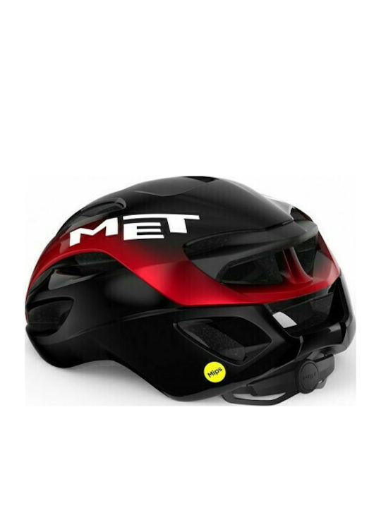 MET Rivale Mips Κράνος Ποδηλάτου Δρόμου Black Red Metallic Glossy New MET Rivale Mips Κράνος Ποδηλάτου Δρόμου Black Red Metallic Glossy New