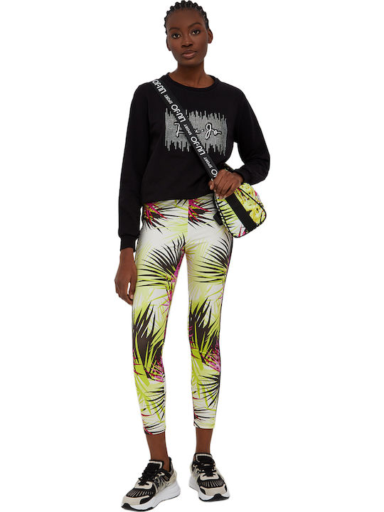 Women's Cropped Legging High Waisted Yellow