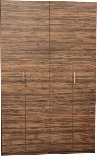 Silver ΚΣ125 Πολυκουζινάκι με Αριστερή Γούρνα 125x65x209cm Wenge με Πόρτες