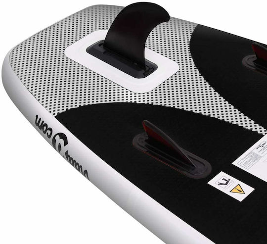 vidaXL Φουσκωτή Σανίδα SUP με Μήκος 3.6m Μαύρη