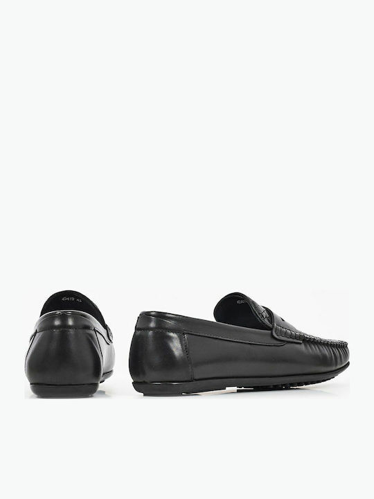 Men's Leather Moccasins Black