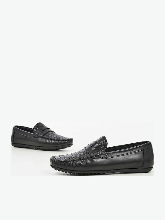 Men's Leather Moccasins Black