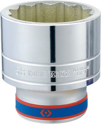 King Tony Socket Phillips with Square Drive 1/2" Diameter 12mm