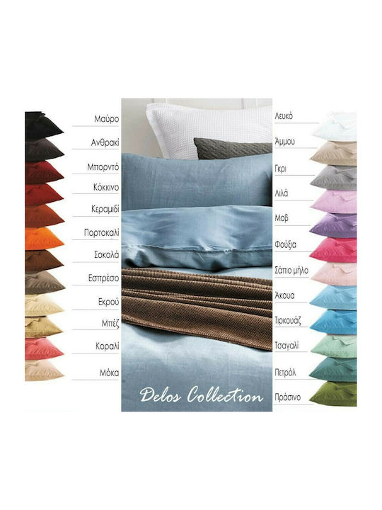SB Home Sheet for Single Bed with Elastic 100x200+30cm. Delos Bordeaux