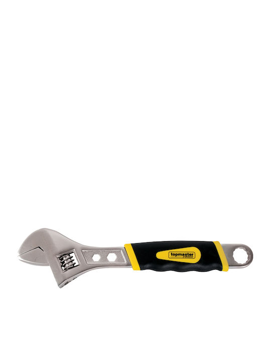 Topmaster Γαλλικό Κλειδί Μήκους 250mm με Άνοιγμα Σιαγόνων έως 32.8mm και Αντιολισθητική Λαβή