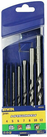Irwin Set of 7 Diamond Drills Carbide with Cylindrical Shank for Masonry