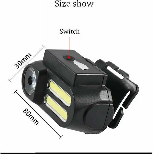 Rechargeable Headlamp LED Dual Function with Maximum Brightness 650lm BL-611 Black