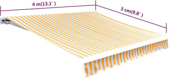 vidaXL Replacement Awning Multicolour 3x4m