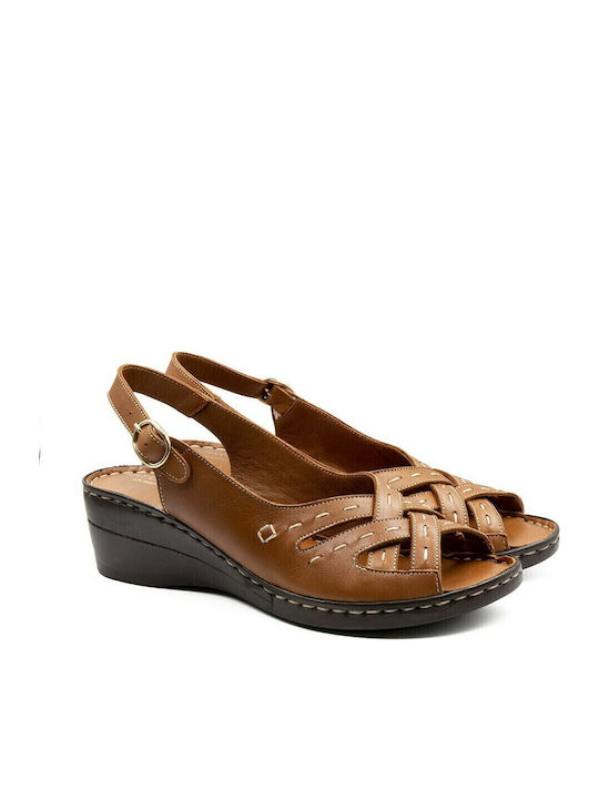 Lily Anatomische Damenplattformen Tabac Braun