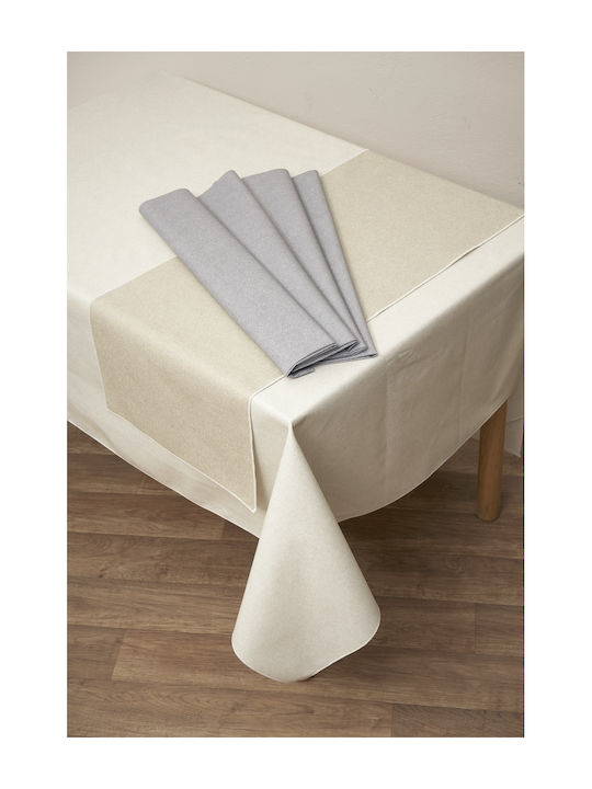 Viopros Tablecloth Stain Resistant Diana Ecru 140x180cm