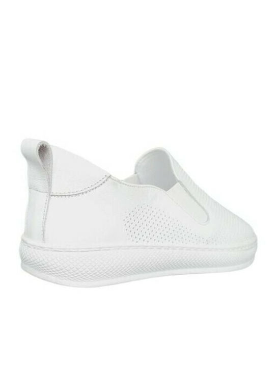 Ανατομικά Γυναικεία Slip-On Λευκά