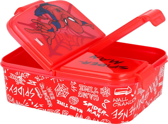 Stor Recipient pentru copii din plastic Spiderman Roșu x x 6.7buc