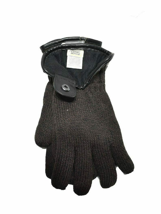 Camel Active Men's Knitted Gloves Brown